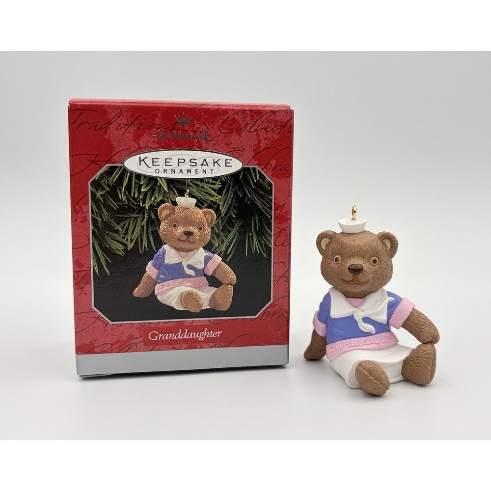 Hallmark Keepsake Ornament Granddaughter Sailor Bear 1998 QX6683 Vintage New